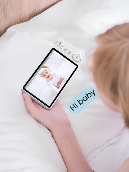 VueBaby ClearView: Video Baby Monitor with 1 Camera, Non-Wifi, Split Screen, Night Vision & White Noise Lullabies